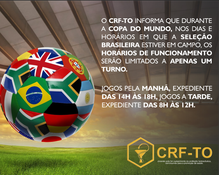 CRF/TO terá novos horários devido a Copa 2018