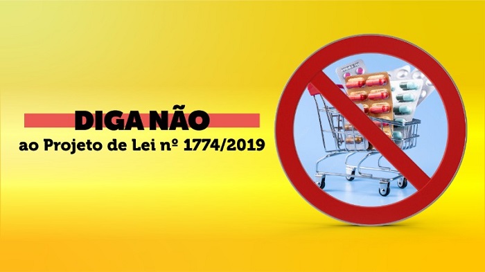 Diga não à aprovação do Projeto de Lei nº 1774/2019 que libera a venda de medicamentos em supermercados no Brasil