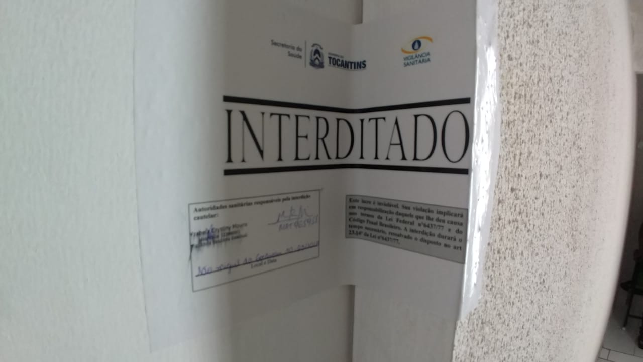 Posto de Coleta e Farmácia irregular são interditados em São Miguel do Tocantins.