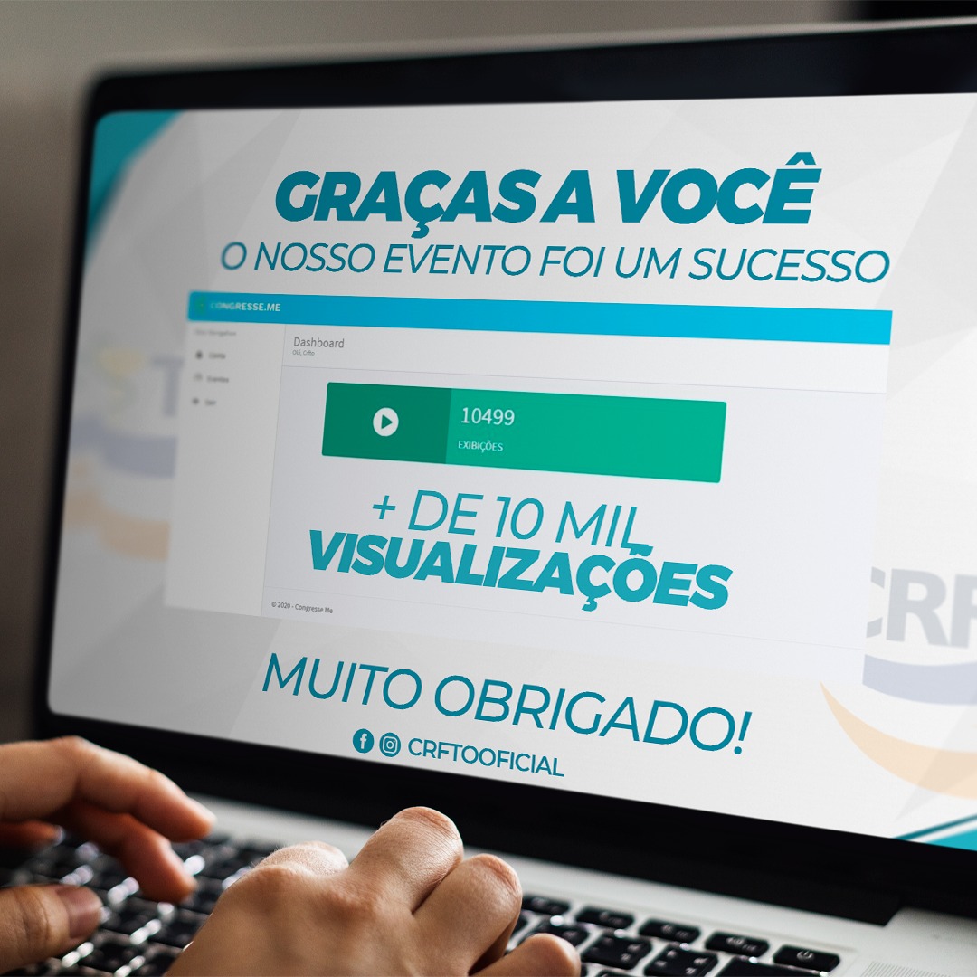 Profissionais farmacêuticos dos 26 estados brasileiros e quatro países, participam de Congresso Online realizado pelo o CRFTO