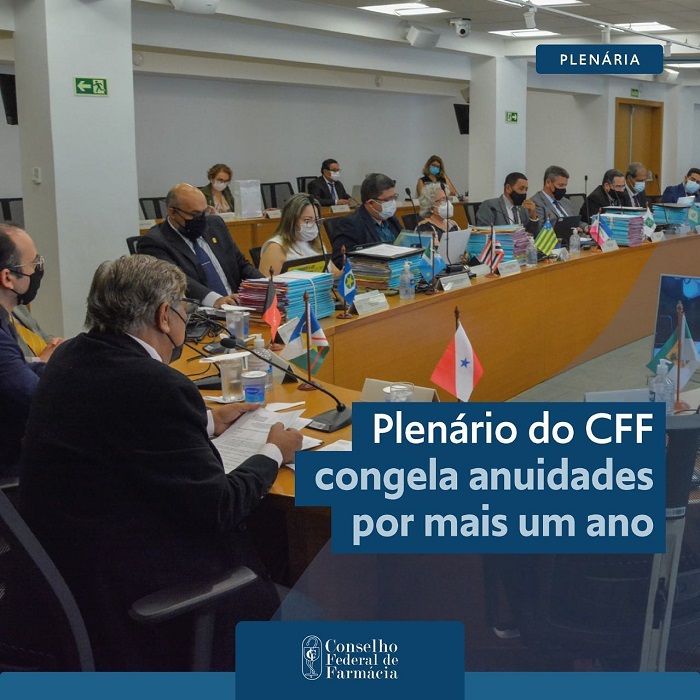 Plenário do CFF congela anuidades por mais um ano