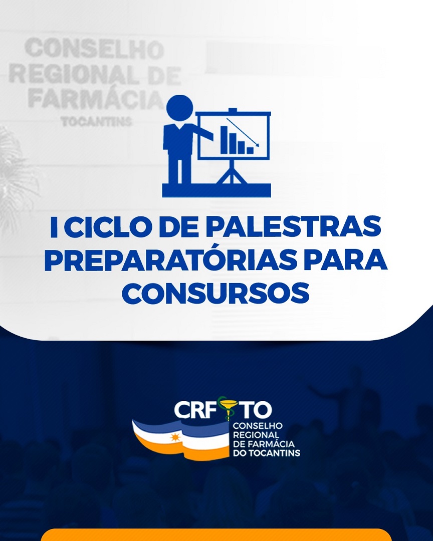 CRF-TO Lança o I Ciclo de Palestras Preparatórias Para Concursos.