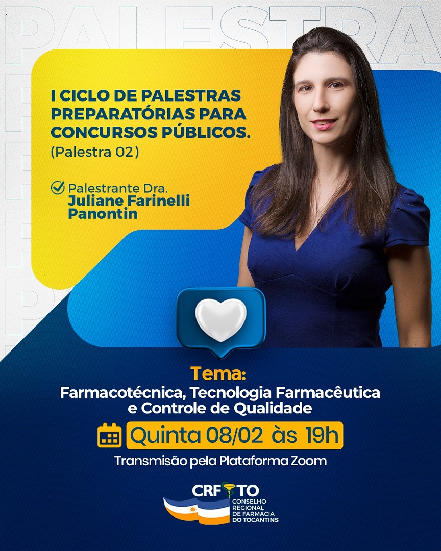 2ª Palestra Preparatória para Concursos Públicos com a Dra. Juliane Farinelli Panontin.