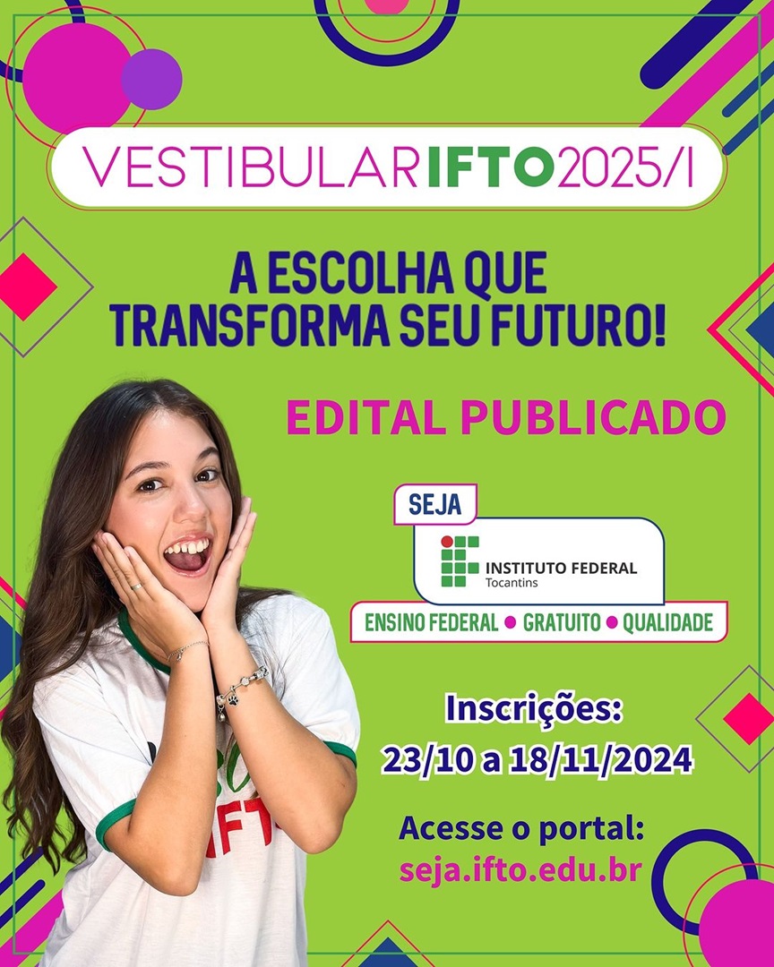 Primeiro curso de Farmácia gratuito no Tocantins: inscrições abertas para o vestibular 2025/1 no IFTO Araguaína