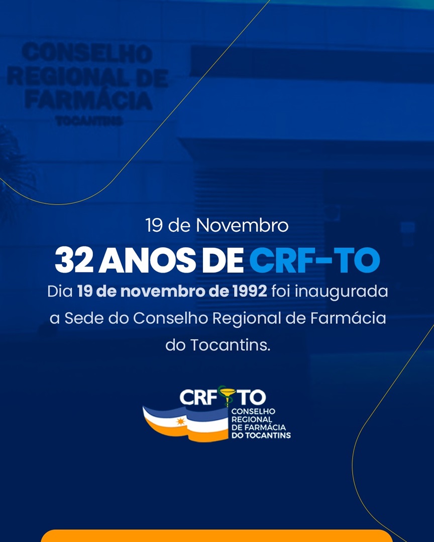 32 anos de CRF-TO, com dedicação e avanços na profissão farmacêutica