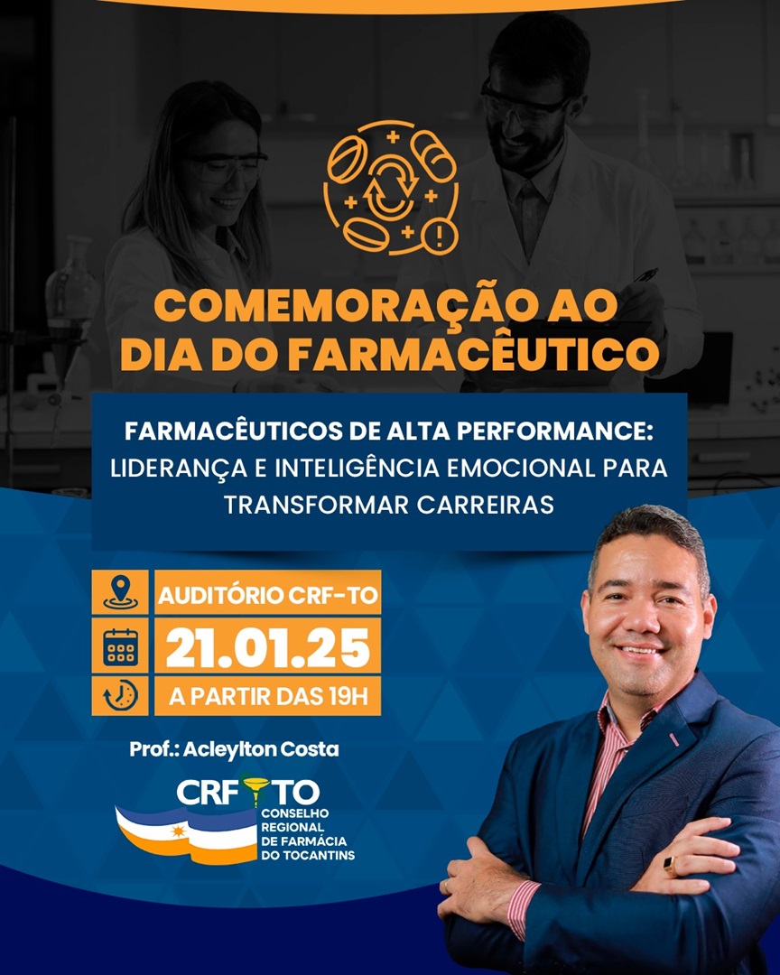 CRF-TO promove palestra sobre liderança e inteligência emocional para farmacêuticos