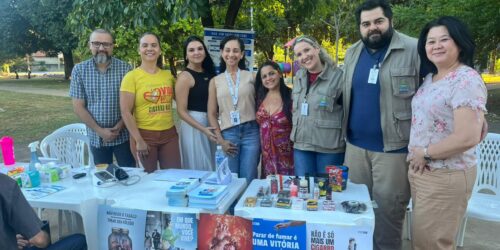 CRF-TO e Secretaria Municipal de Saúde promovem ação sobre a conscientização do uso racional de medicamentos e o combate ao tabagismo