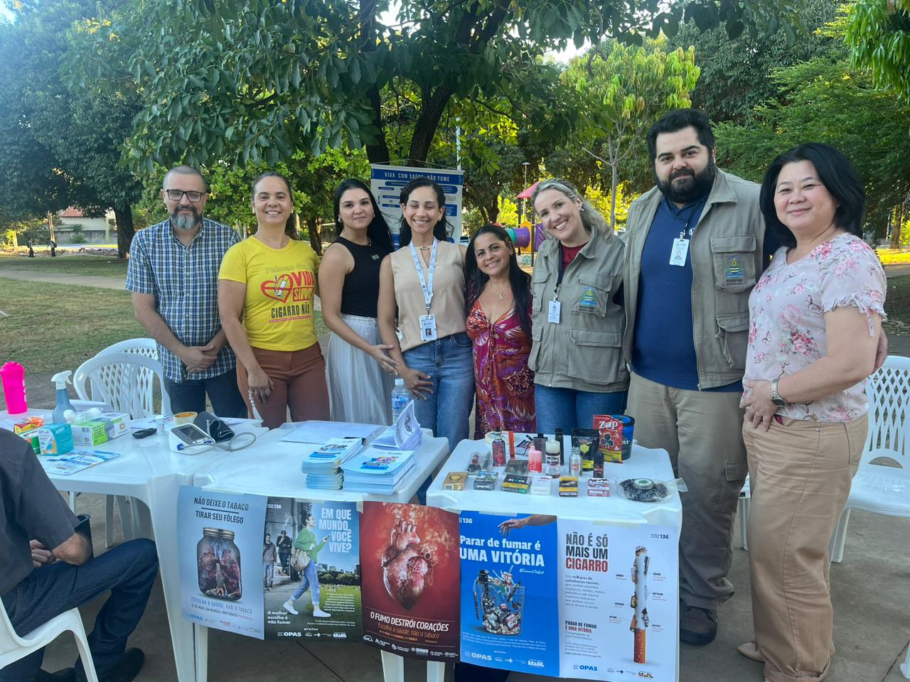 CRF-TO e Secretaria Municipal de Saúde promovem ação sobre a conscientização do uso racional de medicamentos e o combate ao tabagismo