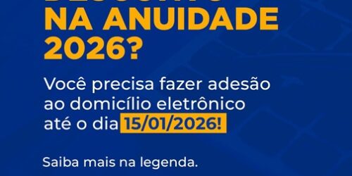 Descontos na Anuidade 2026 do CRF-TO dependem da adesão ao Domicílio Eletrônico
