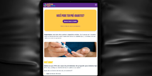 Site disponibiliza pré-teste online para ajudar a identificar fatores de risco para o diabetes